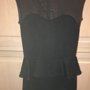 Dresses - Black Peplum Tight Dress Dresses - Black Peplum Tight Dress